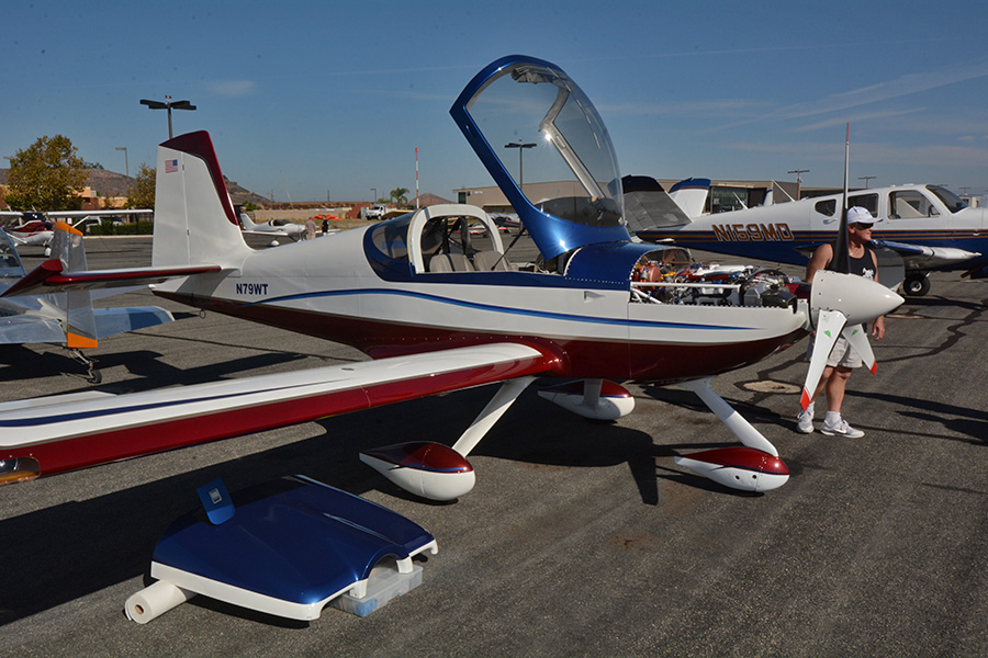 Michael Talmadge’s RV-9A was exceptionally well-detailed. Besides it’s alternative engine, the mainly glass cockpit is laid out for PIC-on-right seating.