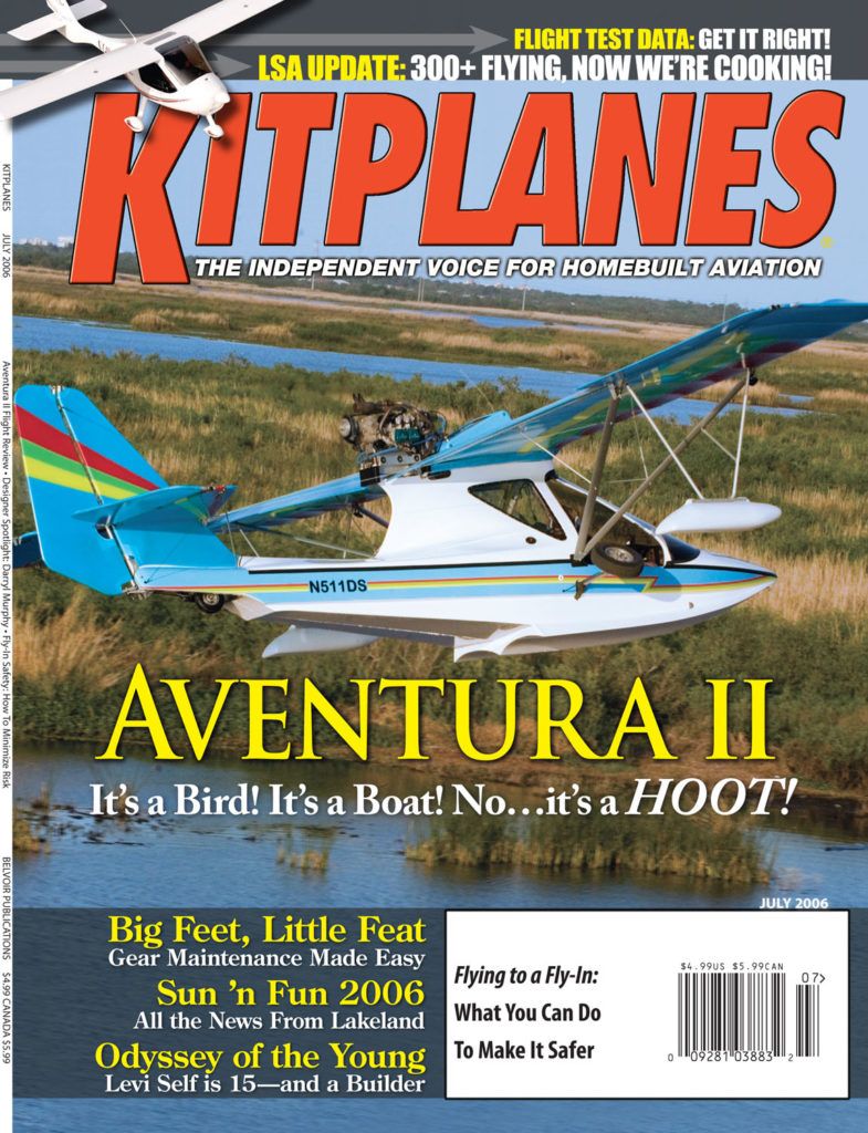 Kitplanes July 2006 cover