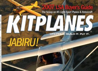 Kitplanes February 2007 cover