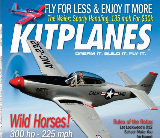 Kitplanes July 2007 cover