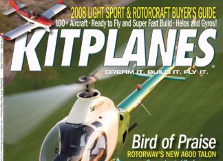 Kitplanes February 2008 cover