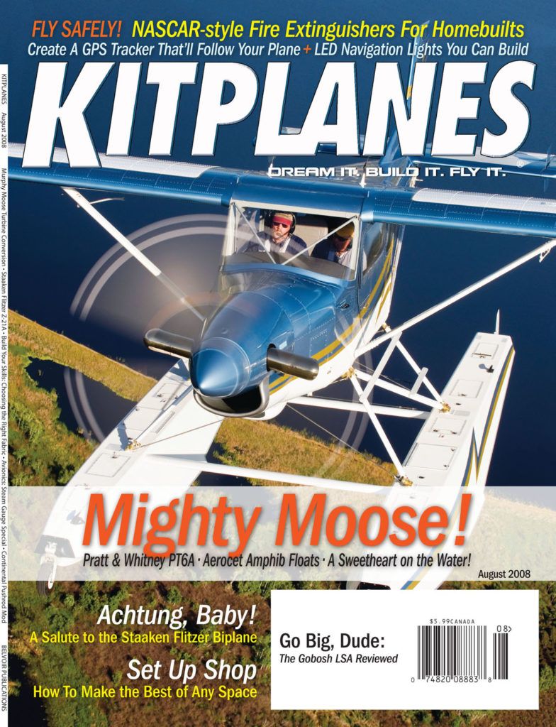 Kitplanes August 2008 cover