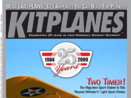 Kitplanes January 2009 cover