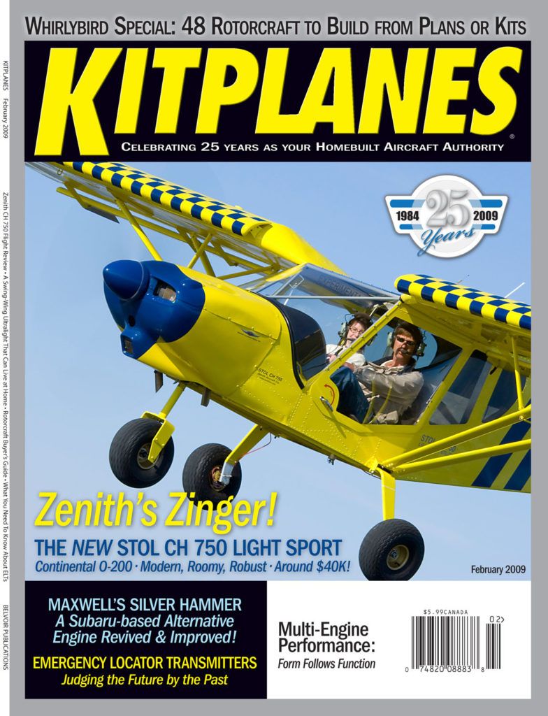 Kitplanes February 2009 cover