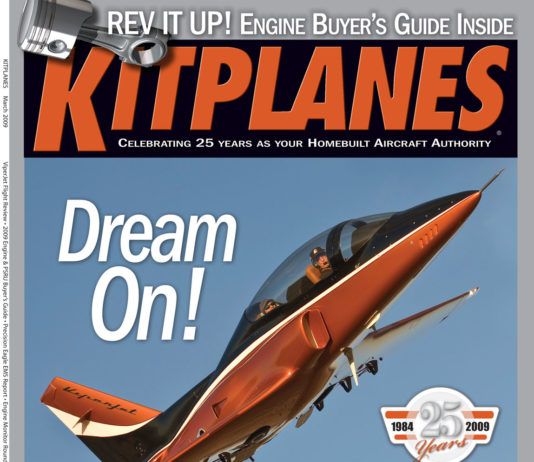 Kitplanes March 2009 cover