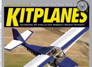 Kitplanes August 2009 cover