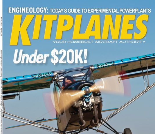 Kitplanes April 2011 cover