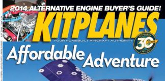 Kitplanes April 2014 cover