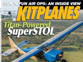 Kitplanes April 2017 cover