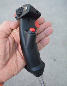 Tosten’s new MS stick grip is completely customizable; this one is a left-hand model. 