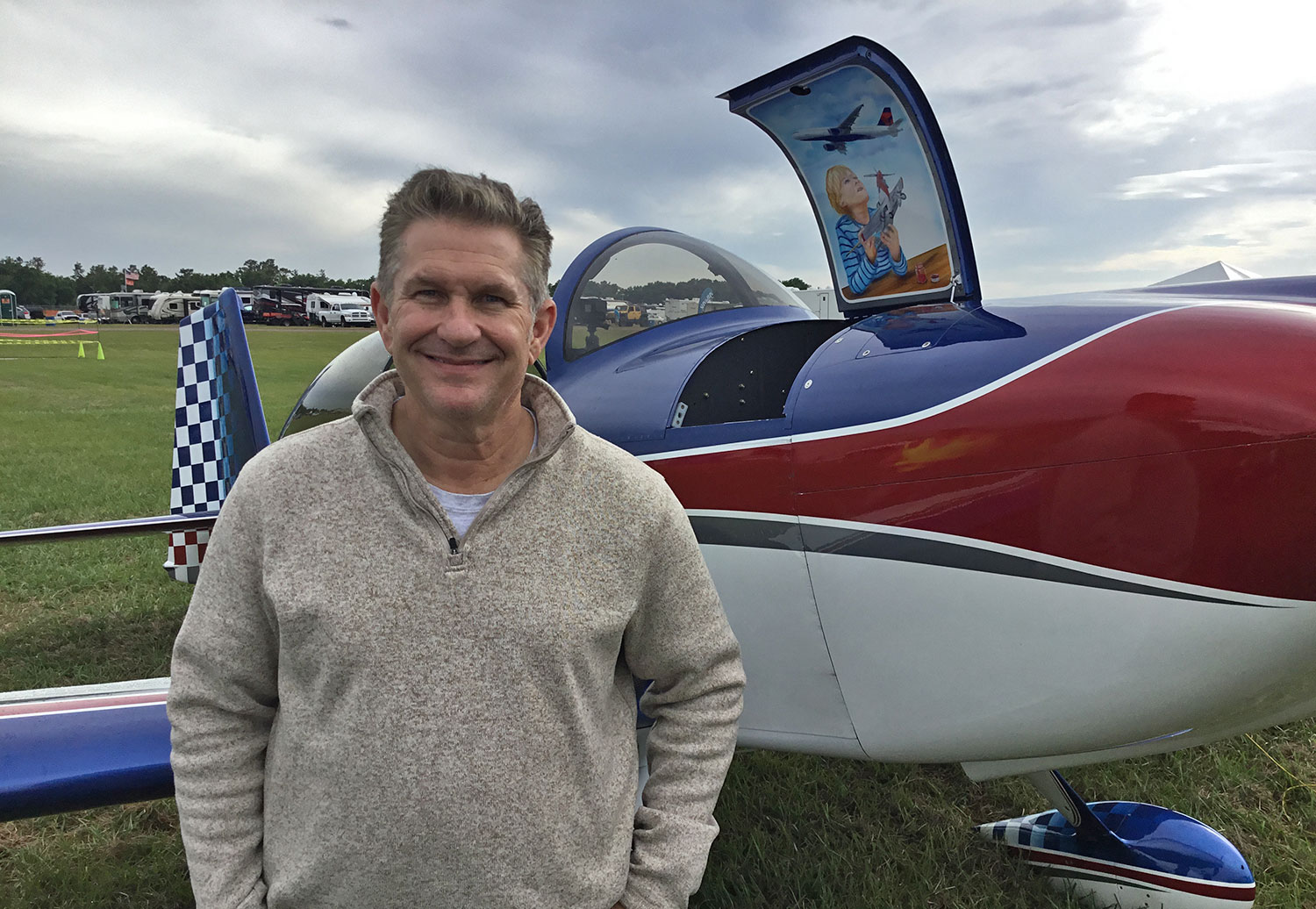 Andy Manila with his RV-8.