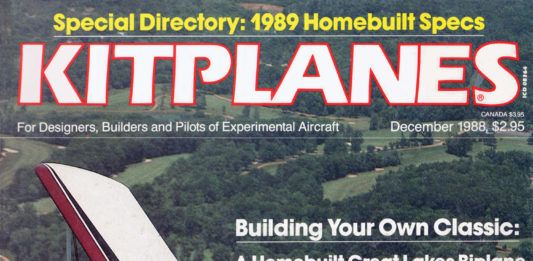 Kitplanes December 1998 Cover